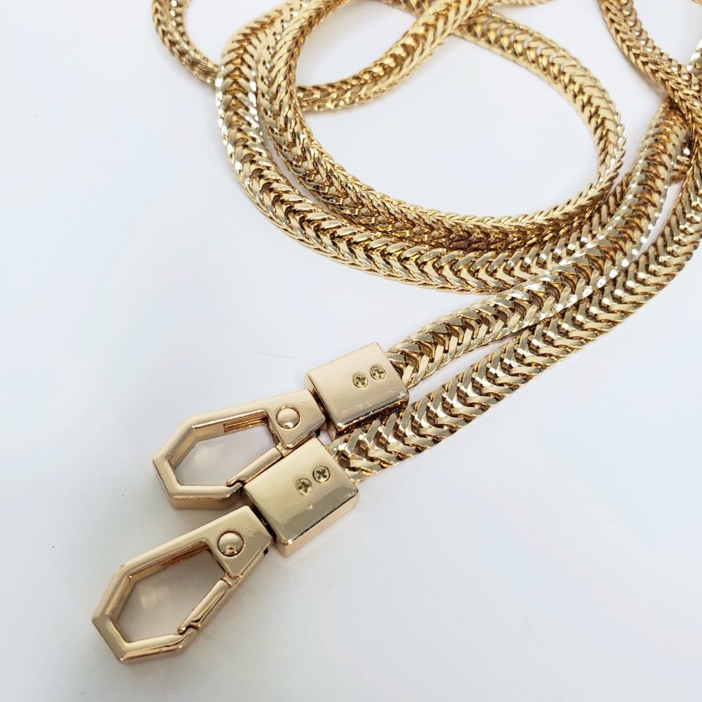 High Quality!!! Gold Crossbody Snake Chain Strap Bag Replacement Repair Shoulder
